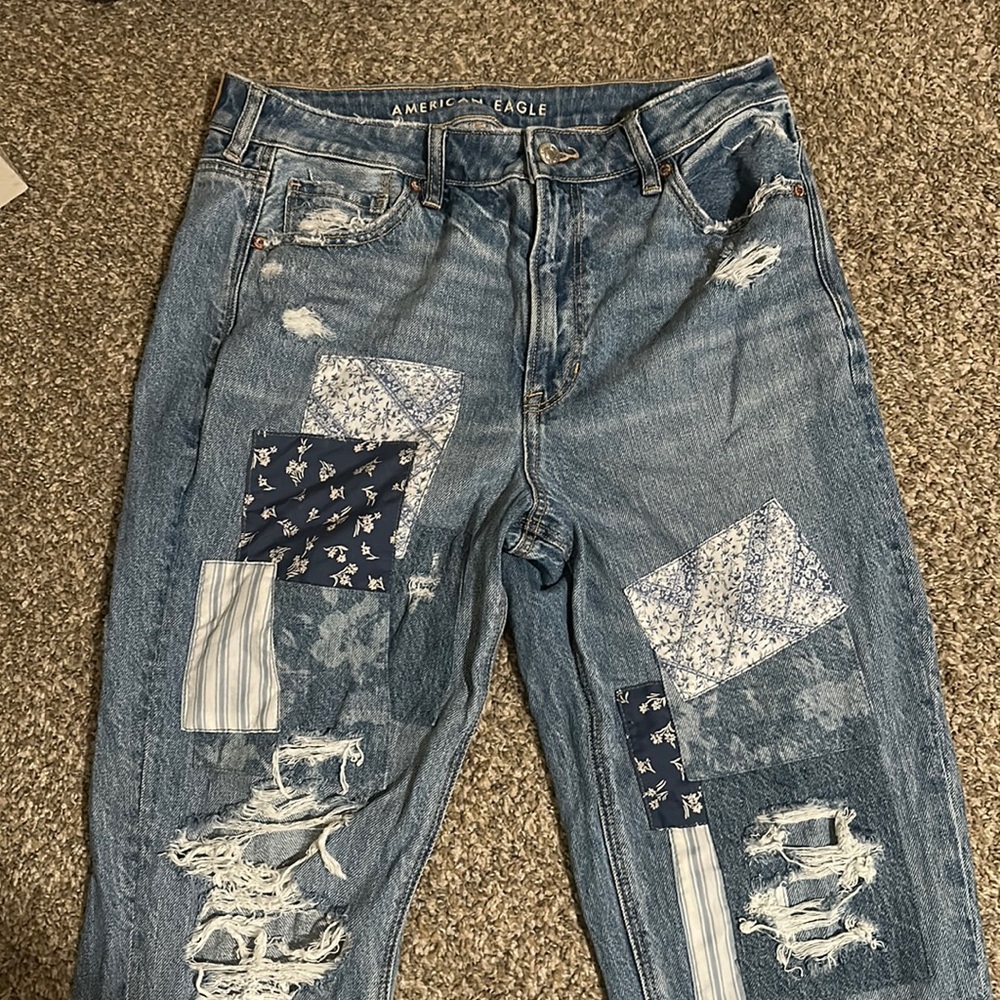 Patchwork American Eagle jeans